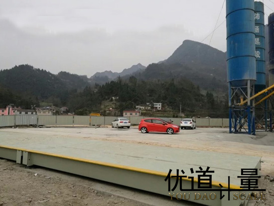 上海振环工程旗下混凝土搅拌站SCS-120T汽车衡案例