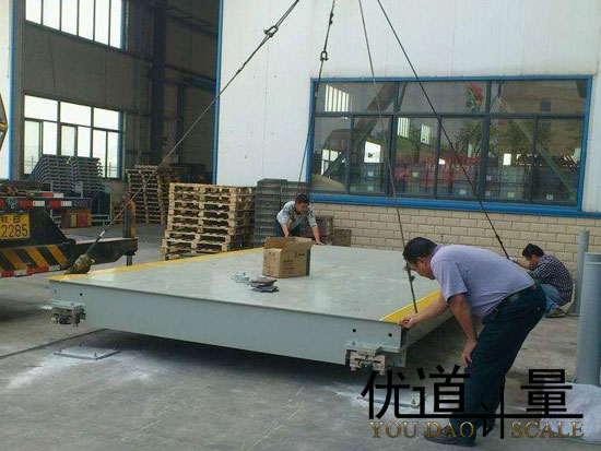 6月26日江苏鑫众机电设备制造工厂40T地磅工程案例